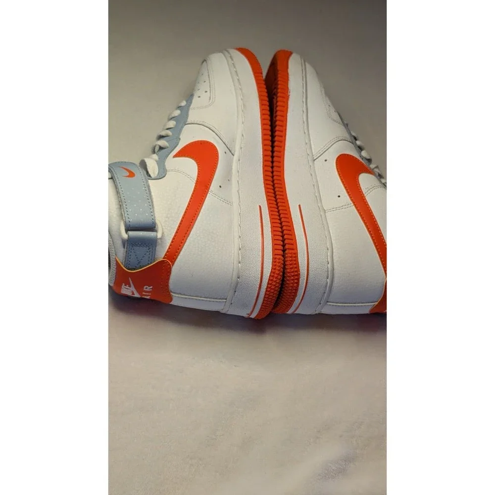 Nike AF-1 High (GS) 'Be Kind' Youth Sz 6.5 Hi-Top Sneakers Wht/Org #DC2198-100